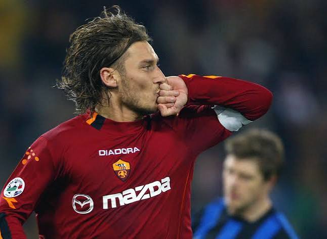 Francesco Totti con la Roma